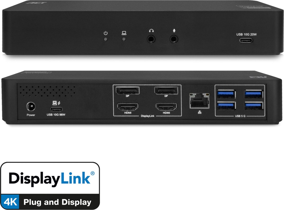 ACT DisplayLink AC7160 USB-C Docking Station 4K