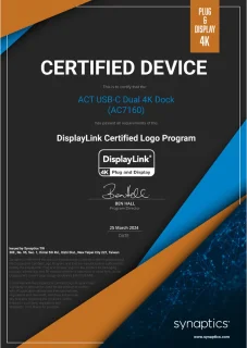 ACT DisplayLink AC7160 USB-C Docking Station 4K