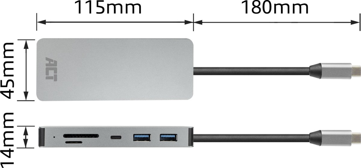 ACT USB-C 4K Docking Station AC7092