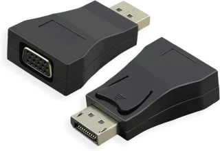 Actieve DisplayPort-naar-VGA-adapter zwart
