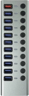 Actieve USB 3.0 10-poorts Hub