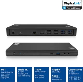 ACTUSB-C Docking Station DisplayLink AC7048