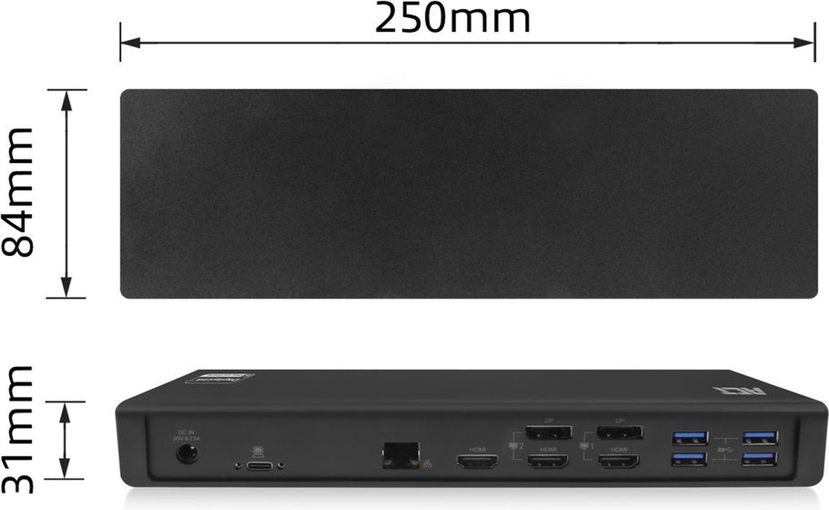 ACTUSB-C Docking Station DisplayLink AC7048