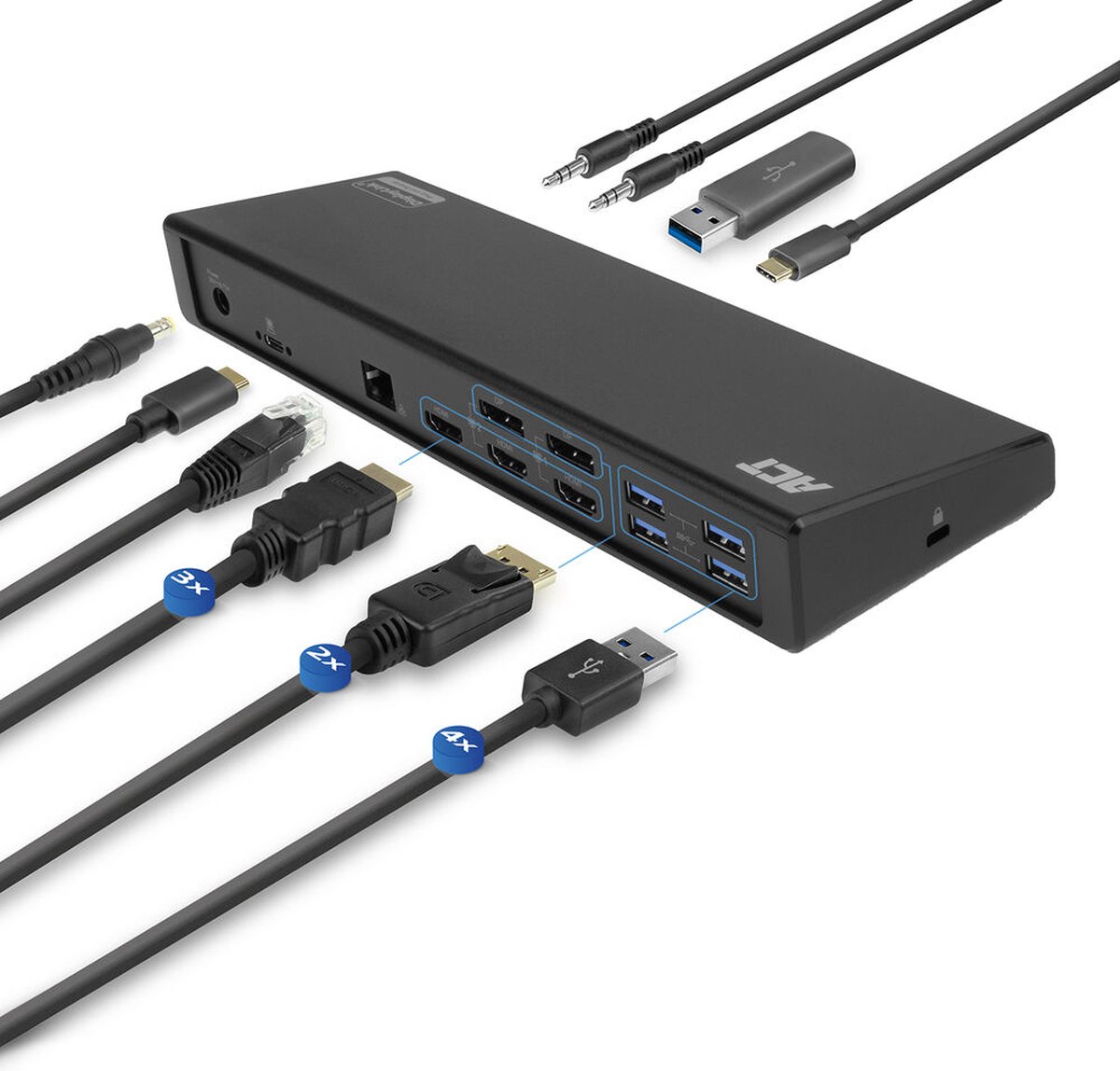 ACTUSB-C Docking Station DisplayLink AC7048
