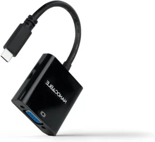 Adapter USB-C naar VGA zwart