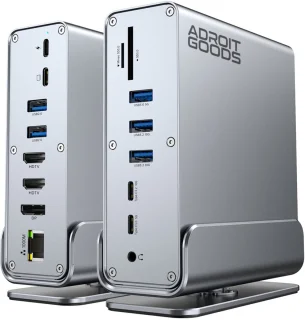 De AdroitGoods 15-in-1 USB-C Dockingstation in één oogopslag