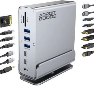 Wat vinden we goed aan de AdroitGoods 15-in-1 USB-C Dockingstation