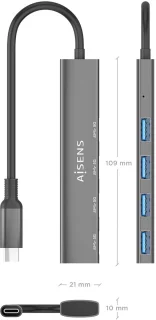 AISENS A109-0943 laptop dock & poortreplicator