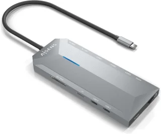 AISENS ASUC-12P005-GR Poortreplicator Type-C Grijs