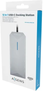 AISENS ASUC-12P005-GR Poortreplicator Type-C Grijs