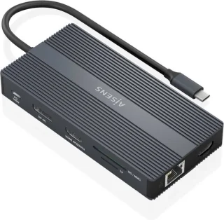 AISENS ASUC-12P017-GR USB-C Laptop Dock Grijs