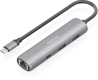 AISENS ASUC-4P039-GR Dockingstation Type-C Grijs