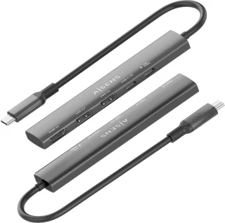 AISENS ASUC-5P022-GR Laptopdock Grijs