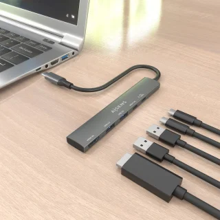 AISENS ASUC-5P022-GR Laptopdock Grijs