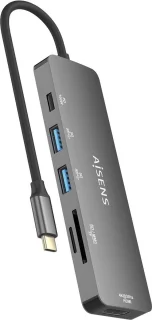 AISENS ASUC-6P016-GR Laptop Dock Grijs