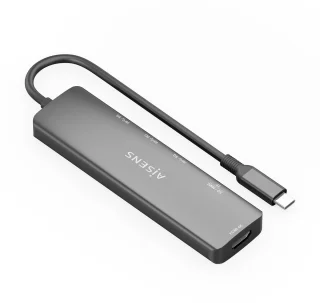 AISENS ASUC-6P024-GR laptop dockingstation Type-C grijs