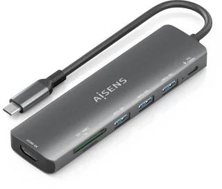 AISENS ASUC-7P025-GR Laptop Dock & Poortreplicator