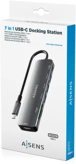 AISENS ASUC-7P025-GR Laptop Dock & Poortreplicator