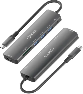 AISENS ASUC-7P025-GR Laptop Dock & Poortreplicator