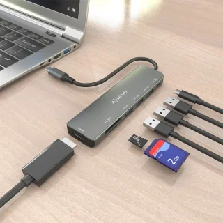 AISENS ASUC-7P025-GR Laptop Dock & Poortreplicator