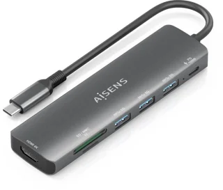 AISENS ASUC-7P025-GR Laptop Dock & Poortreplicator
