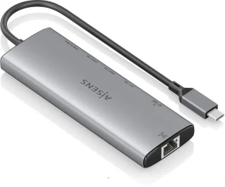 AISENS ASUC-7P032-GR laptop dock & poortreplicator Grijs