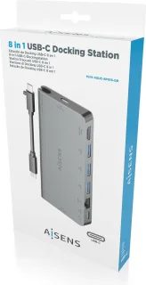 AISENS ASUC-8P015-GR Laptop Dock & Poortreplicator