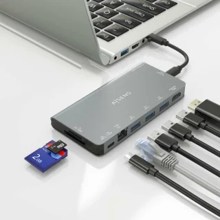 AISENS ASUC-8P015-GR Laptop Dock & Poortreplicator