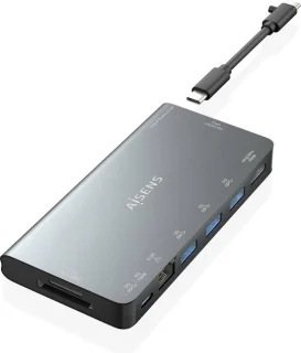 AISENS ASUC-8P015-GR Laptop Dock & Poortreplicator