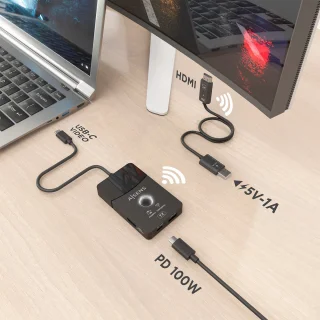 AISENS ASWL-H2KDC30M05-BK Laptop Dock & Poortreplicator