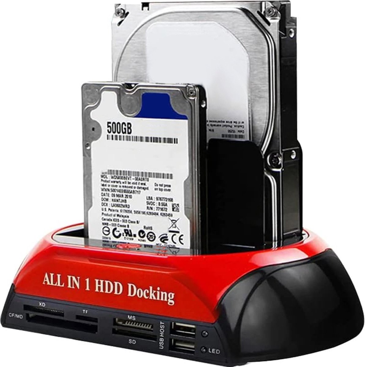 All-in-One HDD Docking Station USB 2.0 Rood