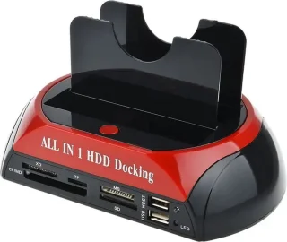 All-in-One HDD Docking Station USB 2.0 Rood