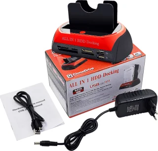 All-in-One HDD Docking Station USB 2.0 Rood