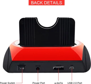 All-in-One HDD Docking Station USB 2.0 Rood