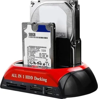 All-in-One HDD Docking Station USB 2.0 Rood