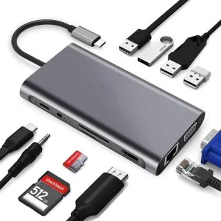 Allecto usb c hub docking station 11-in-1