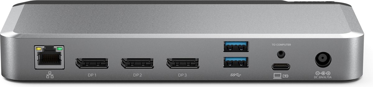 Alogic PRIME DX3 Universal Triple 4K Docking Station 100W
