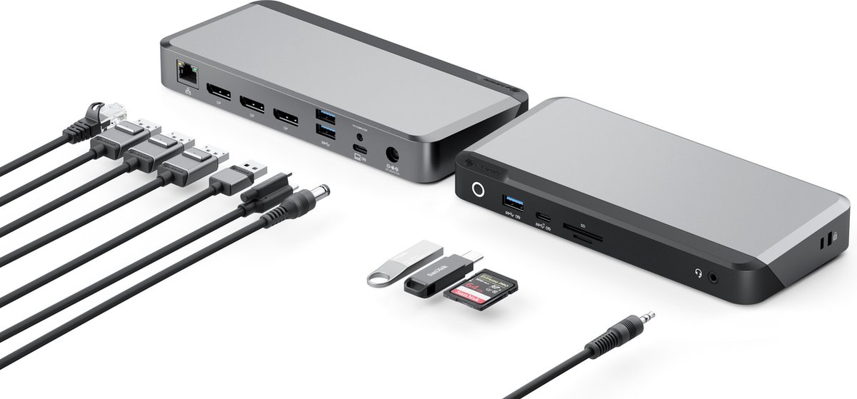 Alogic PRIME DX3 Universal Triple 4K Docking Station 100W