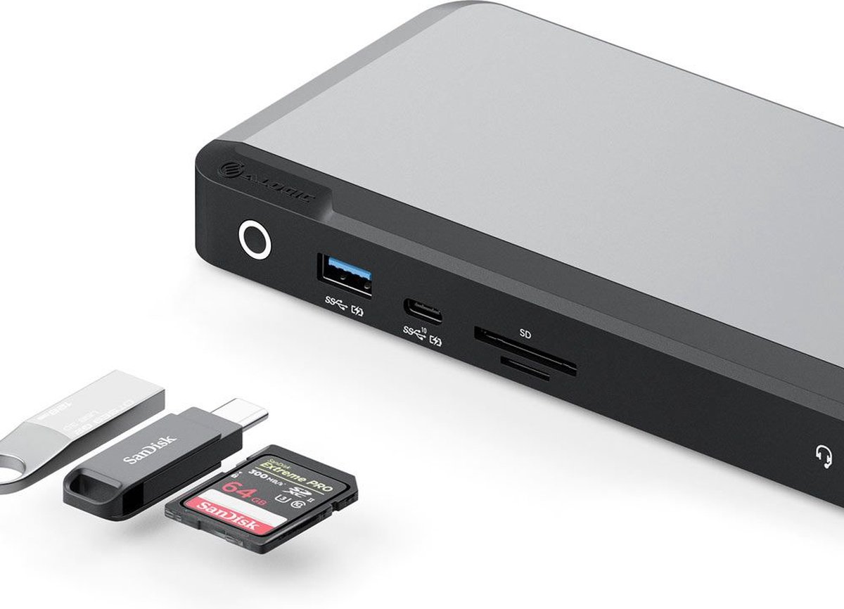 Alogic PRIME DX3 Universal Triple 4K Docking Station 100W