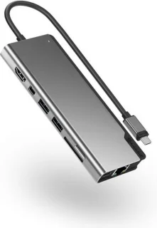 ALOGIC ULDPLSV2-SGR Laptop Dock & Poortreplicator Type-C Zwart/Grijs