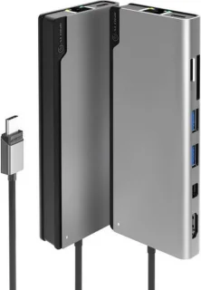 ALOGIC ULDPLSV2-SGR Laptop Dock & Poortreplicator Type-C Zwart/Grijs
