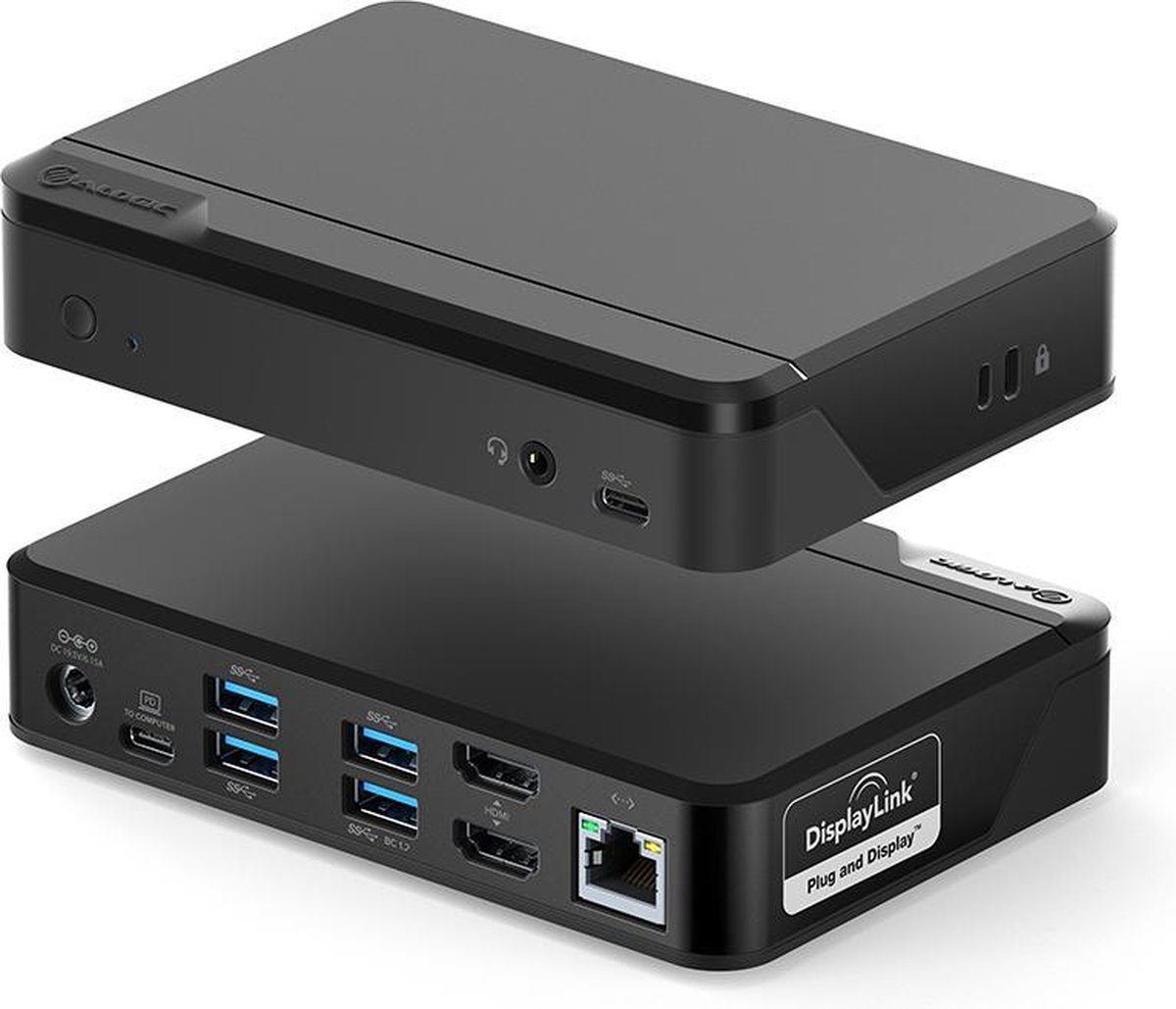 Alogic Universal Twin HD Pro Docking Station 12-in-1 DV3