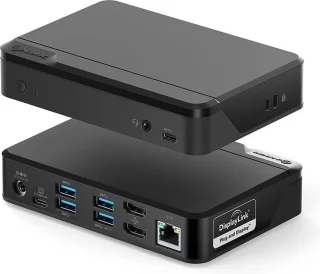 Alogic Universal Twin HD Pro Docking Station 12-in-1 DV3