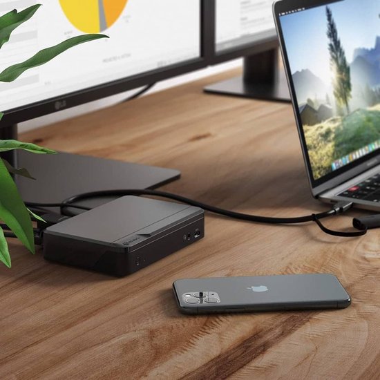 Alogic Universal Twin HD Pro Docking Station 12-in-1 DV3
