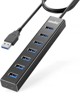 Aluminium 7-poorts USB 3.0 Hub