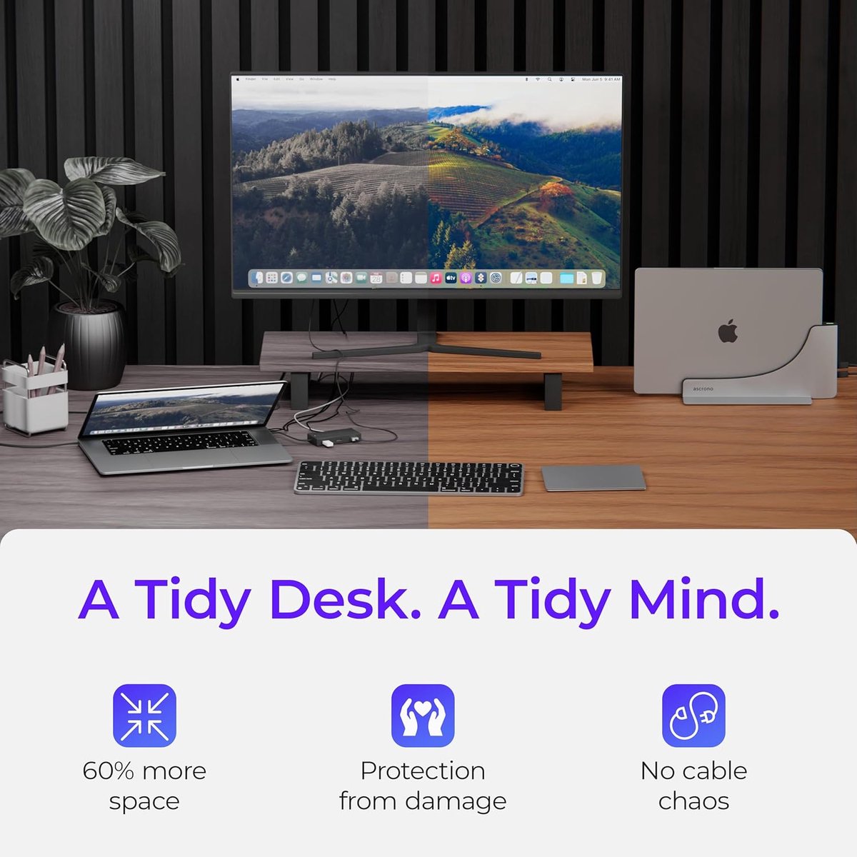 Ascrono MacBook Air Docking Station Dual Monitor M1 2020