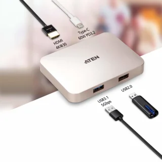 ATEN UH3235 USB-C Mini Dock