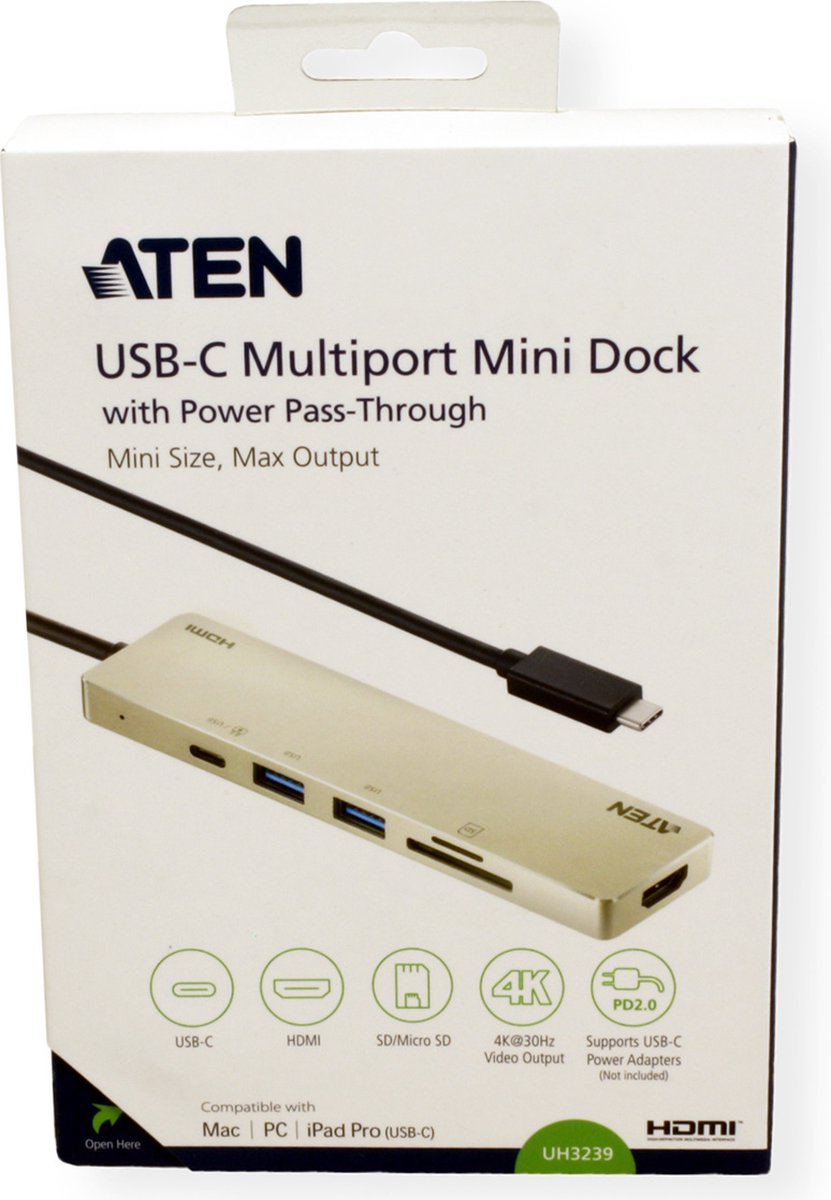 ATEN UH3239 USB-C Mini Dockingstation