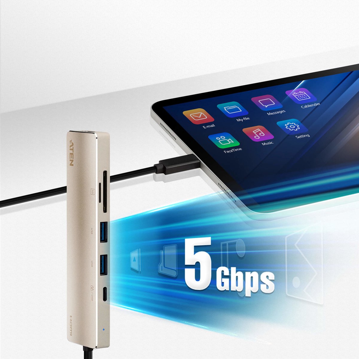 ATEN UH3239 USB-C Mini Dockingstation