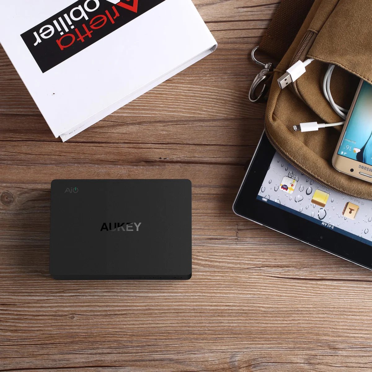 Aukey PA-Y6 USB-A & USB-C Oplader Qualcomm Quick Charge 3.0